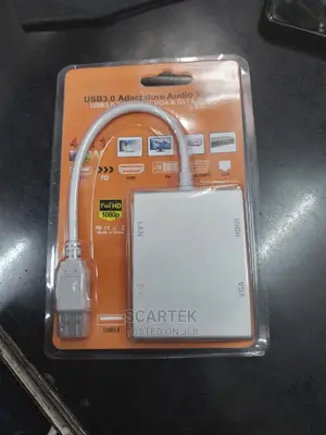 USB to DVI to HDMI to VGA to LAN Adapter