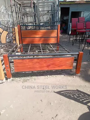 5 by 6 Metalic Frame Mahogany Stands