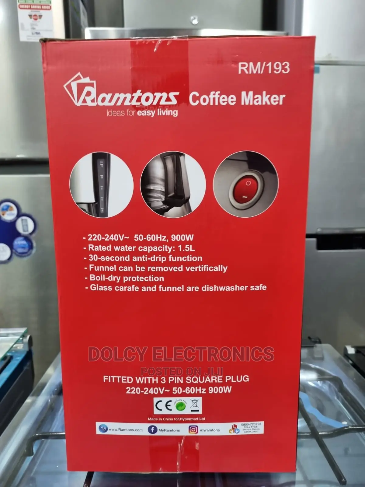 Coffee Maker Black - Rm/193