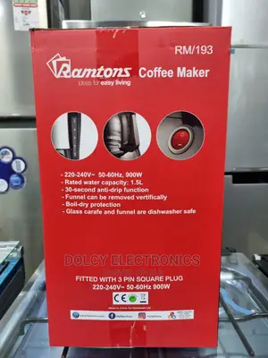 Coffee Maker Black - Rm/193