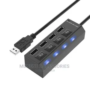 4 Port USB 2.0 HUB Extender Adapter for Laptop PC DATA TRANS