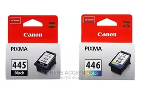 Canon PG445 BLACK, CL-446 Color Ink Cartridge 445 446