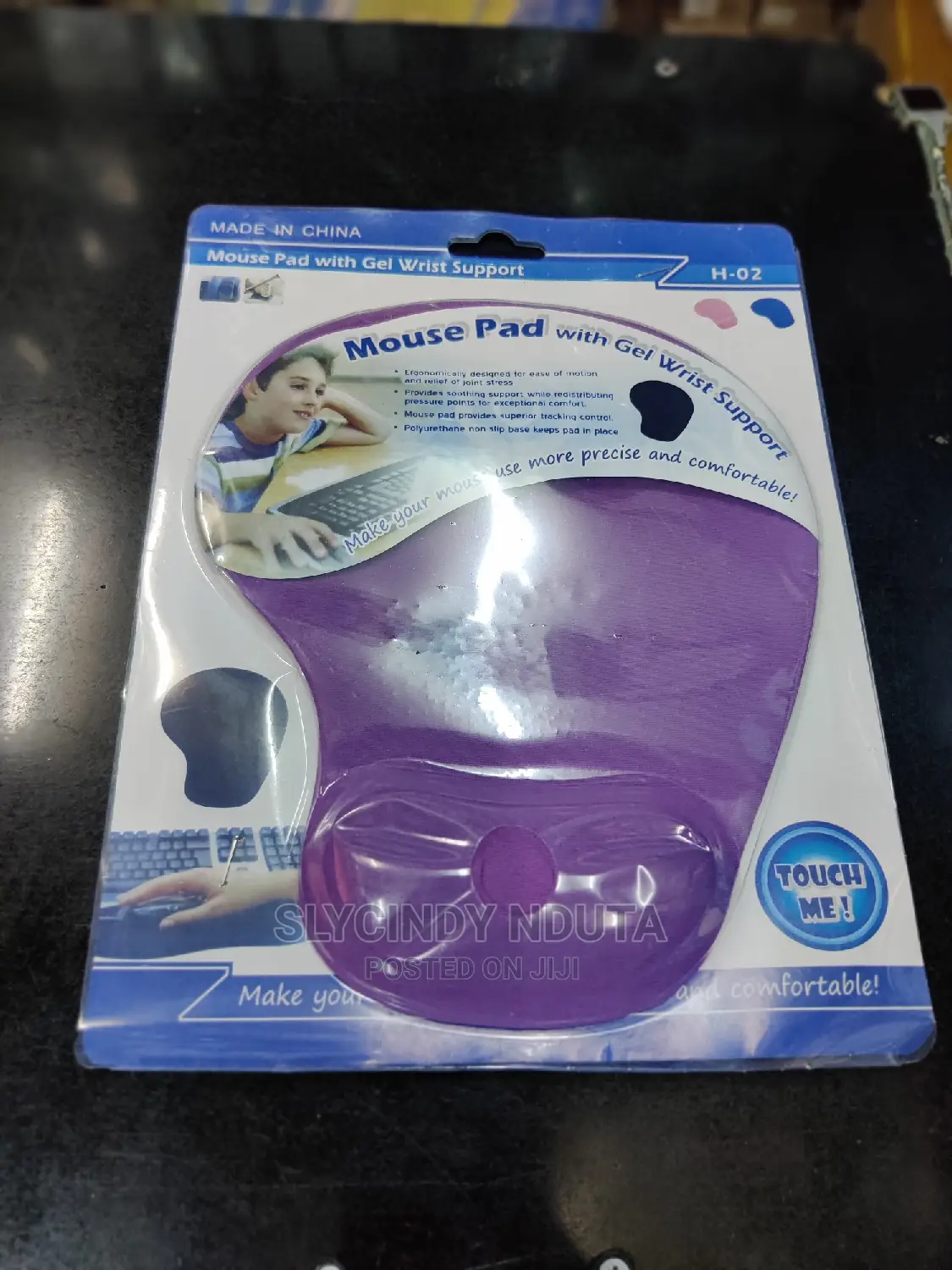 Mouse Pad With Gel Wrist Support (H-02)