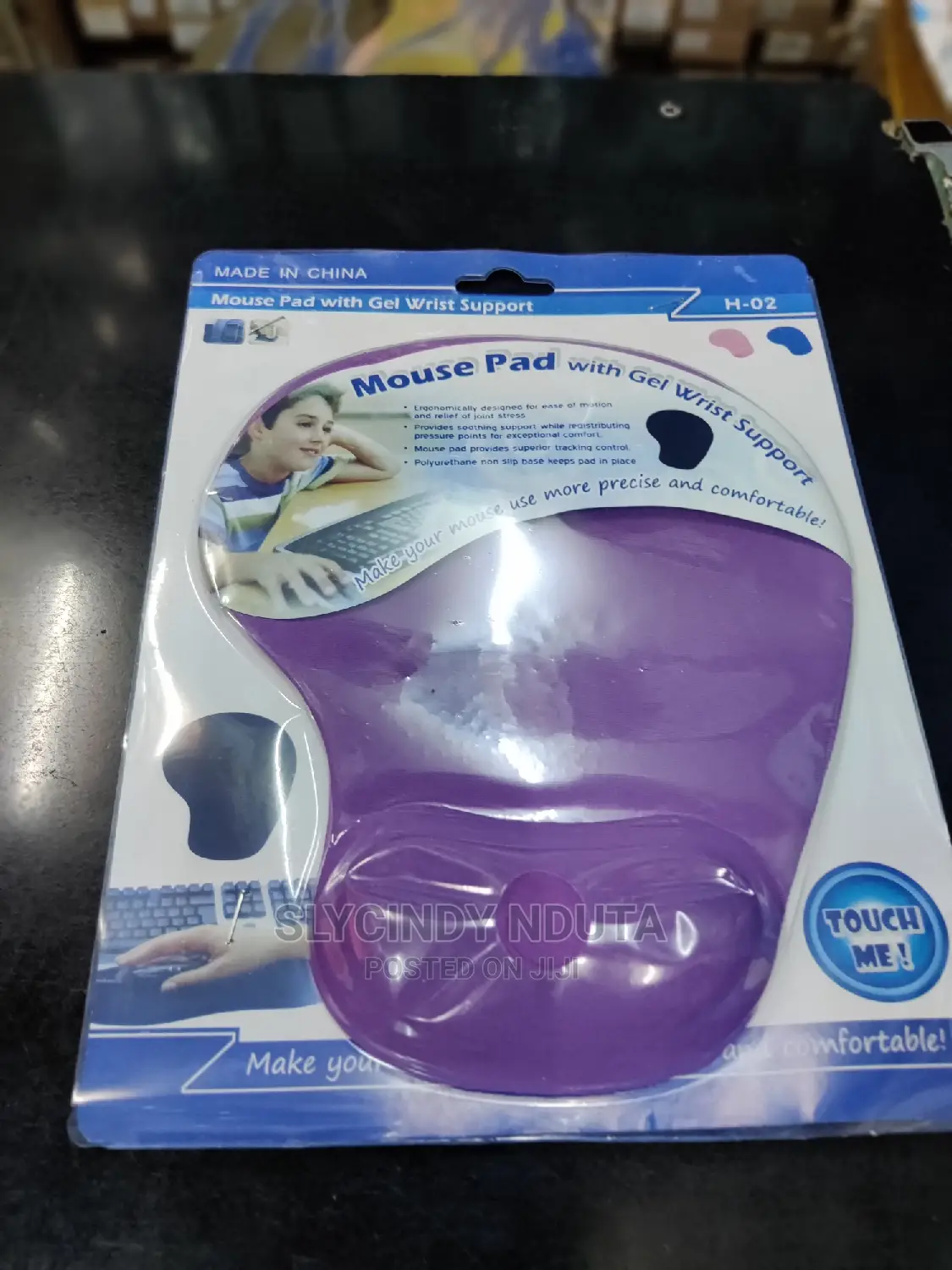 Mouse Pad With Gel Wrist Support (H-02)