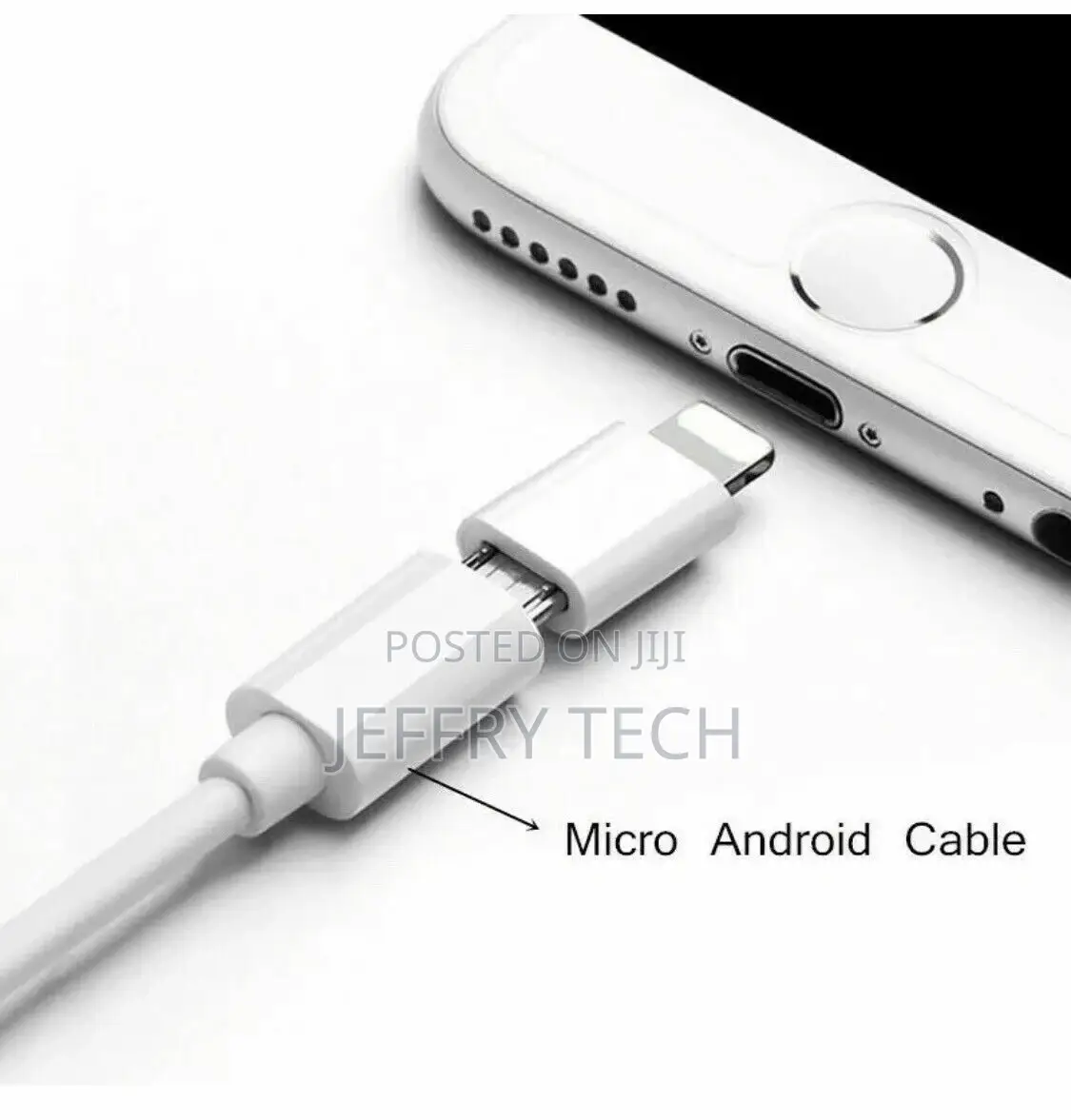 Micro USB to 8pin Data Cable Adapter Android to iPhone Conve