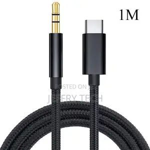 Type C to 3.5mm Jack Cable Car Stereo Audio Aux Adapter Head