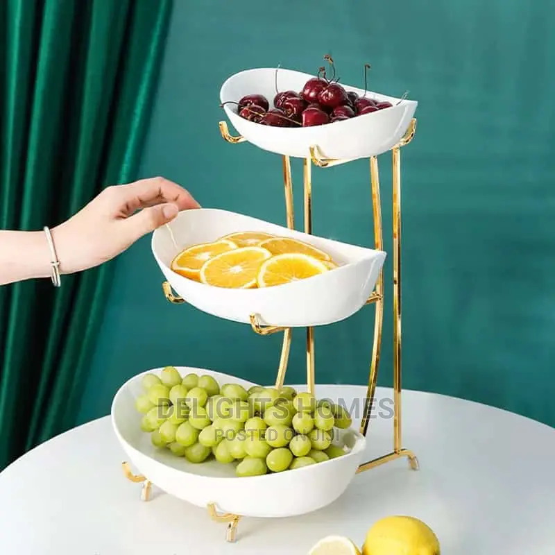 3layer Fruit Ceramic Storage