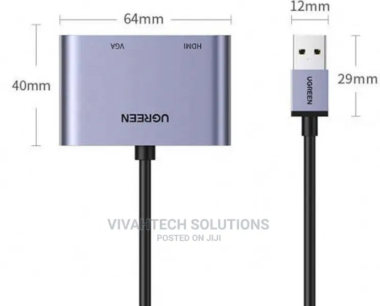UGREEN USB 3.0 To HDMI + VGA Converter