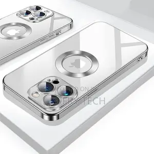 Back Case Cover Compatible With iPhone 13 Pro Max (Silver)