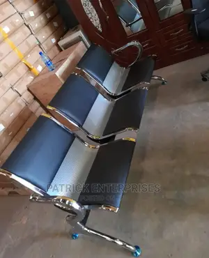 Imported Bench Waiting Chairs 3 Seater Padded