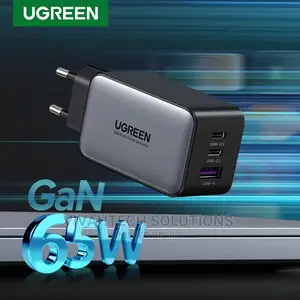UGREEN USB-A+2*USB-C 65W Gan Tech Fast Charger