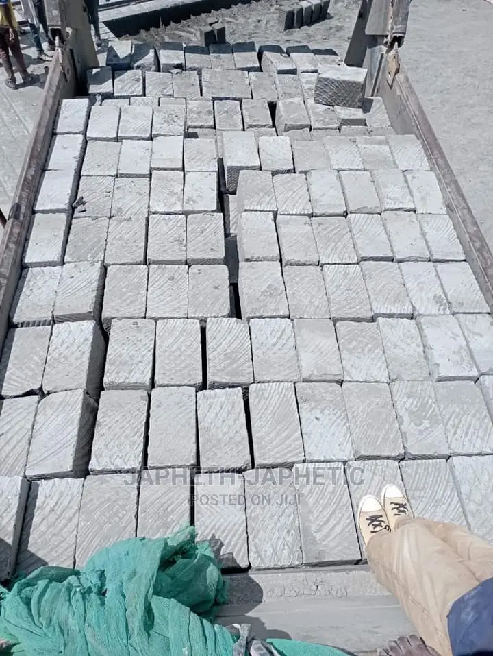 Blue Machine Cut Stones,