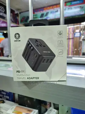 Green Lion Multifunction Travel Adapter PD 20W – Black