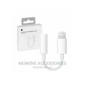 Apple LIGHTNING Headphone Cable 3.5mm Jack Adapter iPhone 11
