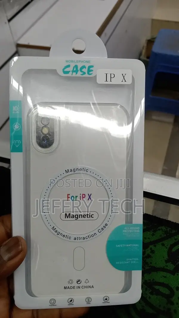HD Transparent Magnetic Wireless Charging Case for iPhone X