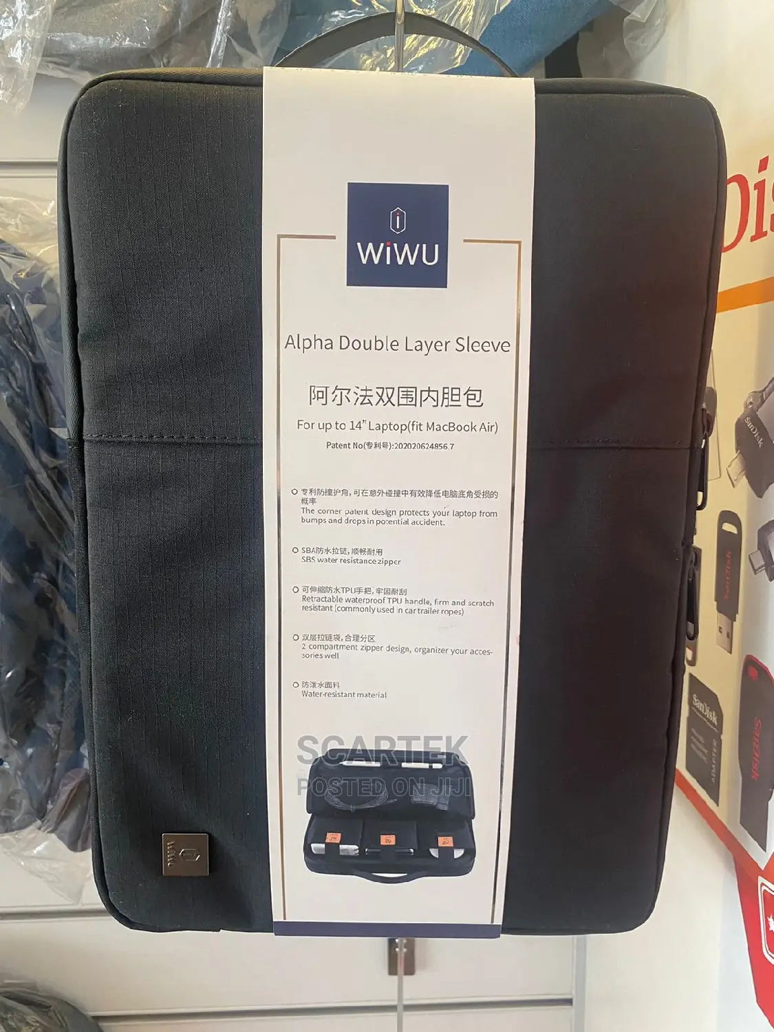 Wiwu Alpha Double Layer Sleeve 14" Laptop Bag