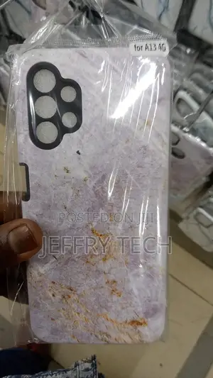 Samsung Galaxy A13 4G IMD Marble Pattern TPU Phone Case(Pin