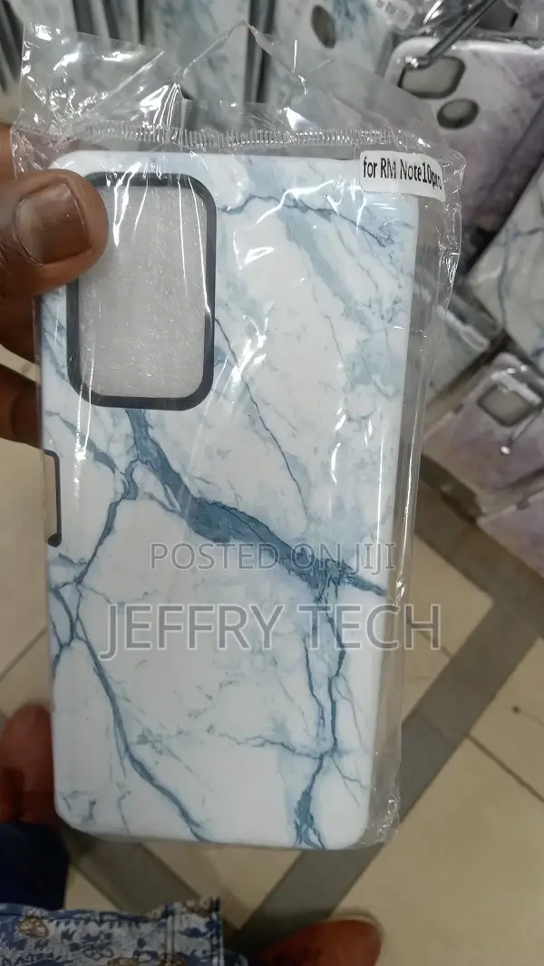 Redmi Note 10 Pro Case, Marble Pattern Hybrid Hard Back Soft