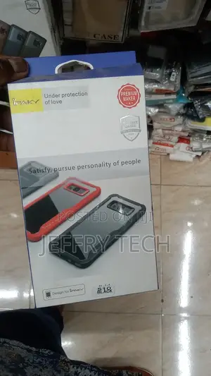 Samsung S10 – Black Transparent Shockproof Case