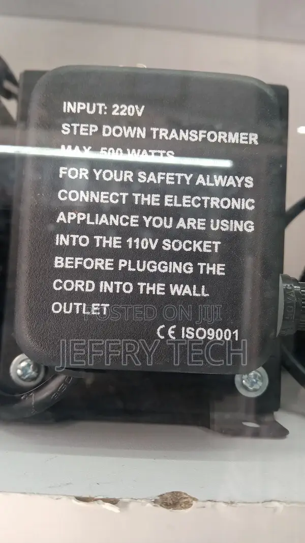 500watts Stepdown Transformer