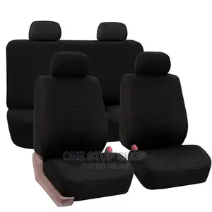 Black Plain Fabric Seat Top Cloth Cover