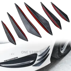 6pcs Car Bumper Side Fin Splitters 6pcs