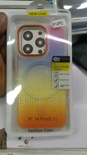 For iPhone 14 Pro Rainbow Color Shockproof PC H