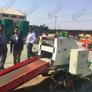 Grass Hay Round Baler Straw Baler Machine