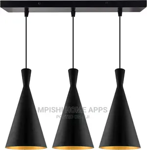 3pcs Linear Cone Shaped Pendant Lights