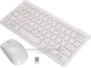 Wireless Keyboard and Mouse (Combo) - White
