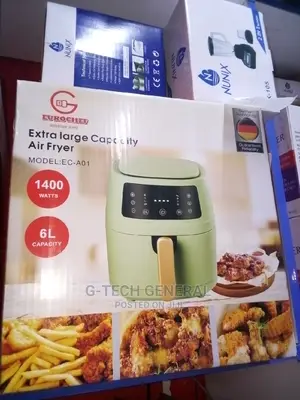 Eurochef 6litre Non Stick Air Fryer Electric Hot Oven Cooker