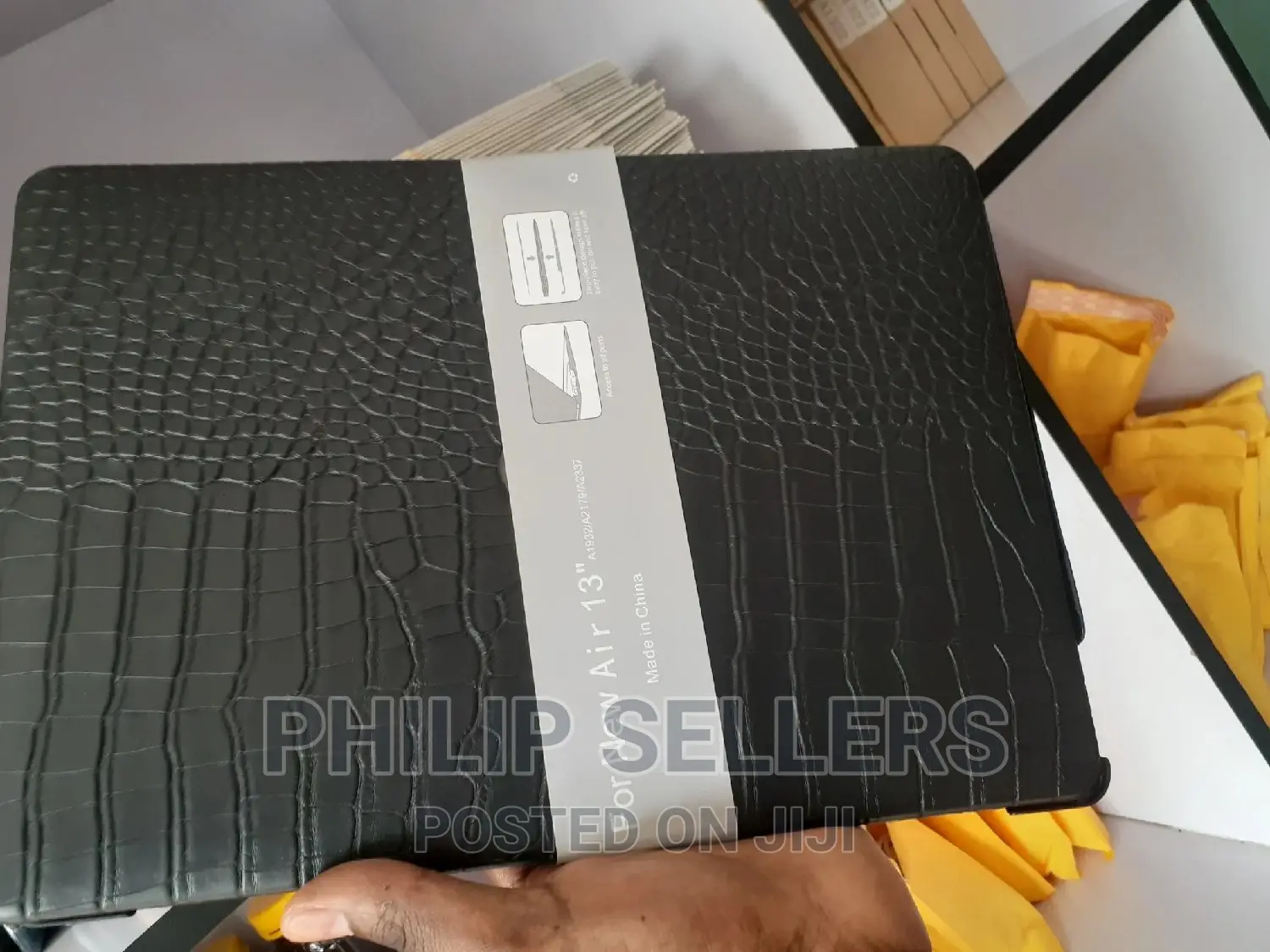 Crocodile Leather Air 13 in Hard Shell Case Cover