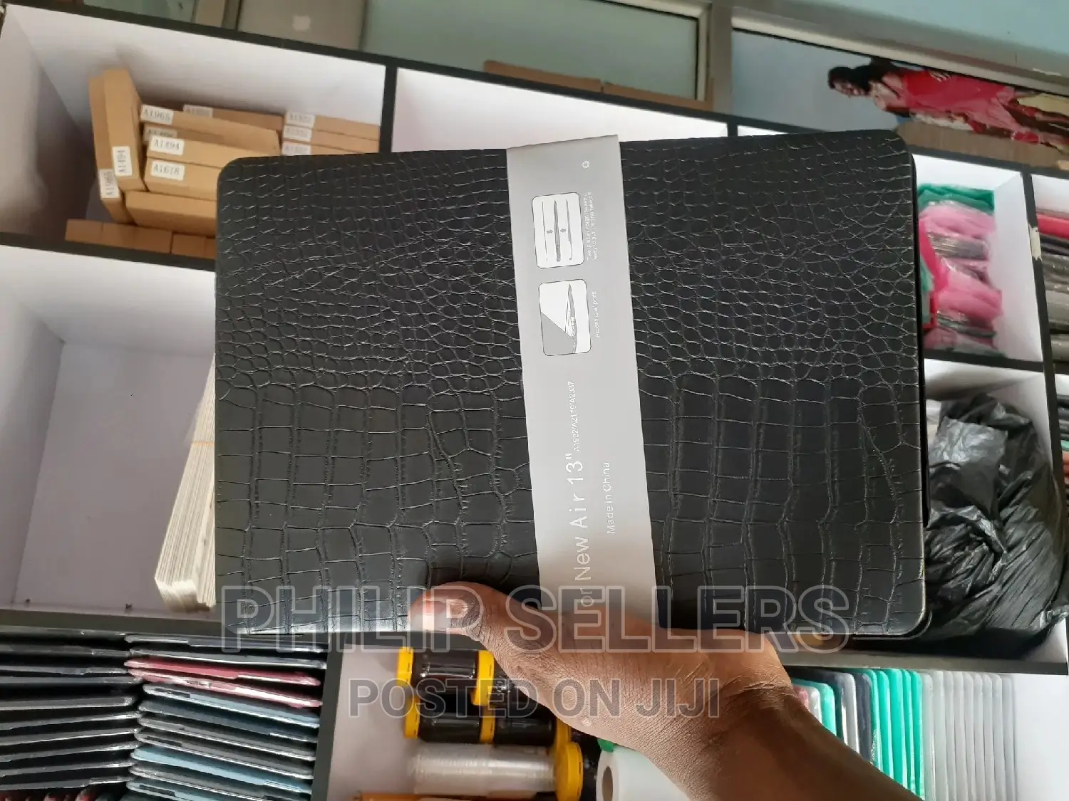Crocodile Leather Air 13 in Hard Shell Case Cover
