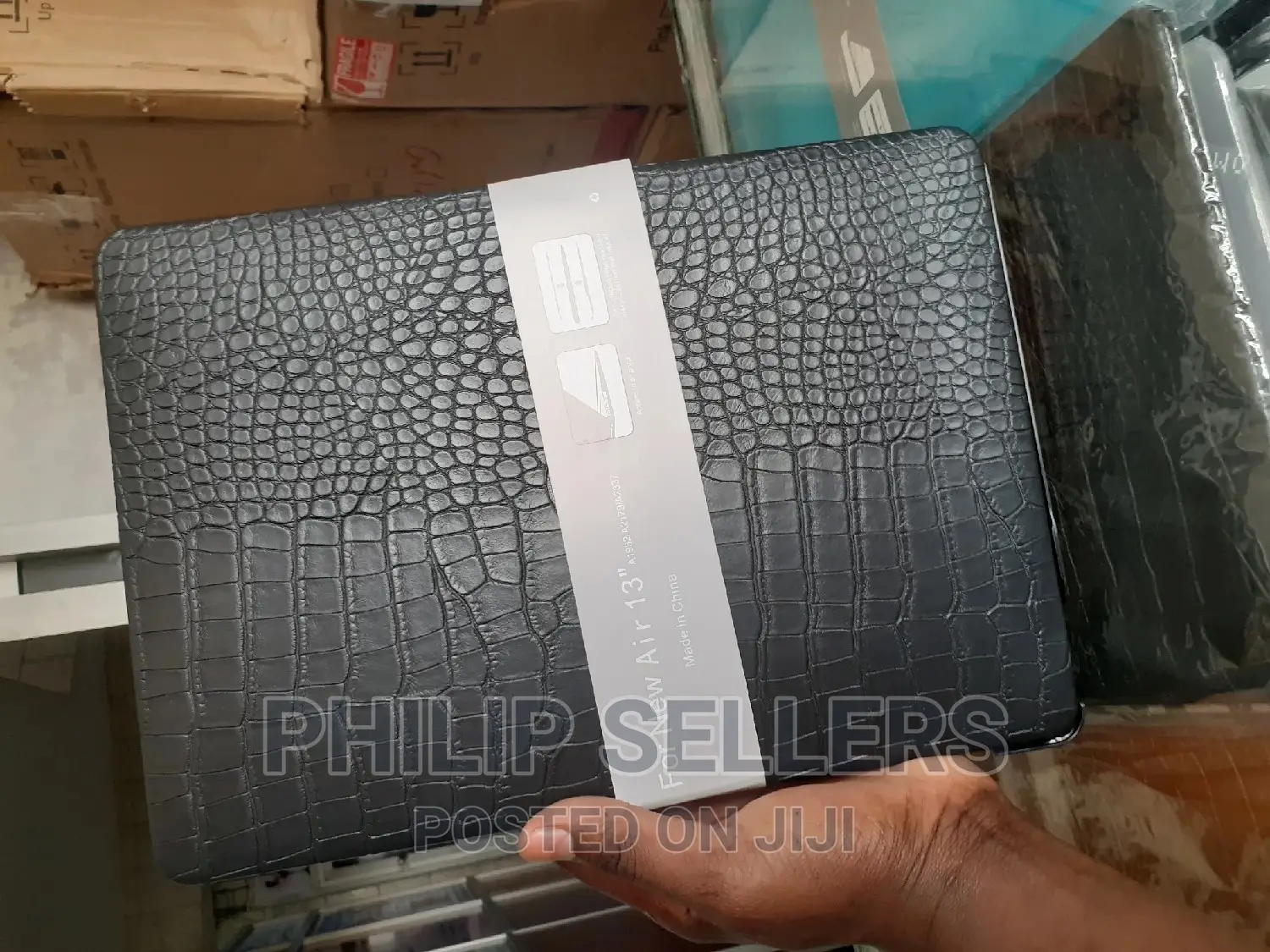 Crocodile Leather Air 13 in Hard Shell Case Cover