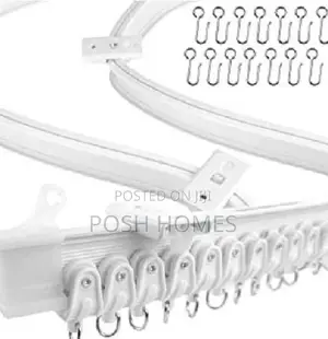 1m Pvc Bendable Curtain Rails