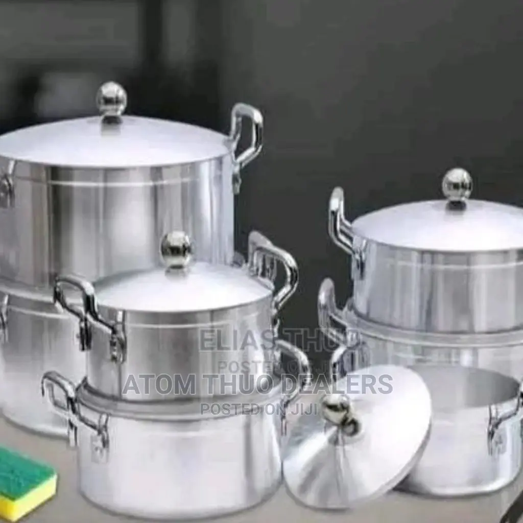 Tornado Stainless Aluminium Cookware Pot Sufuria Set -14pcs