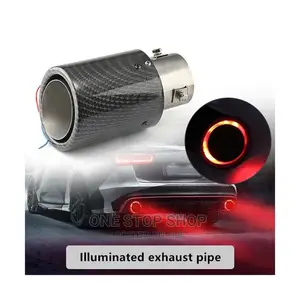 Universal Adjustable Flash Racing Led Exhaust.Pipe Tail Pipe