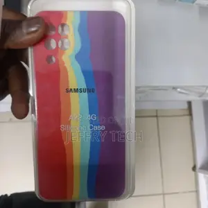 Rainbow Phone Back Cover for Samsung Galaxy A22 (Soft, Rainb