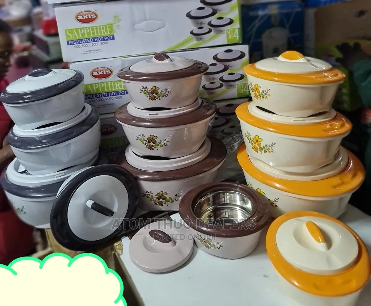 4pcs Stainless Steel Hotpot 