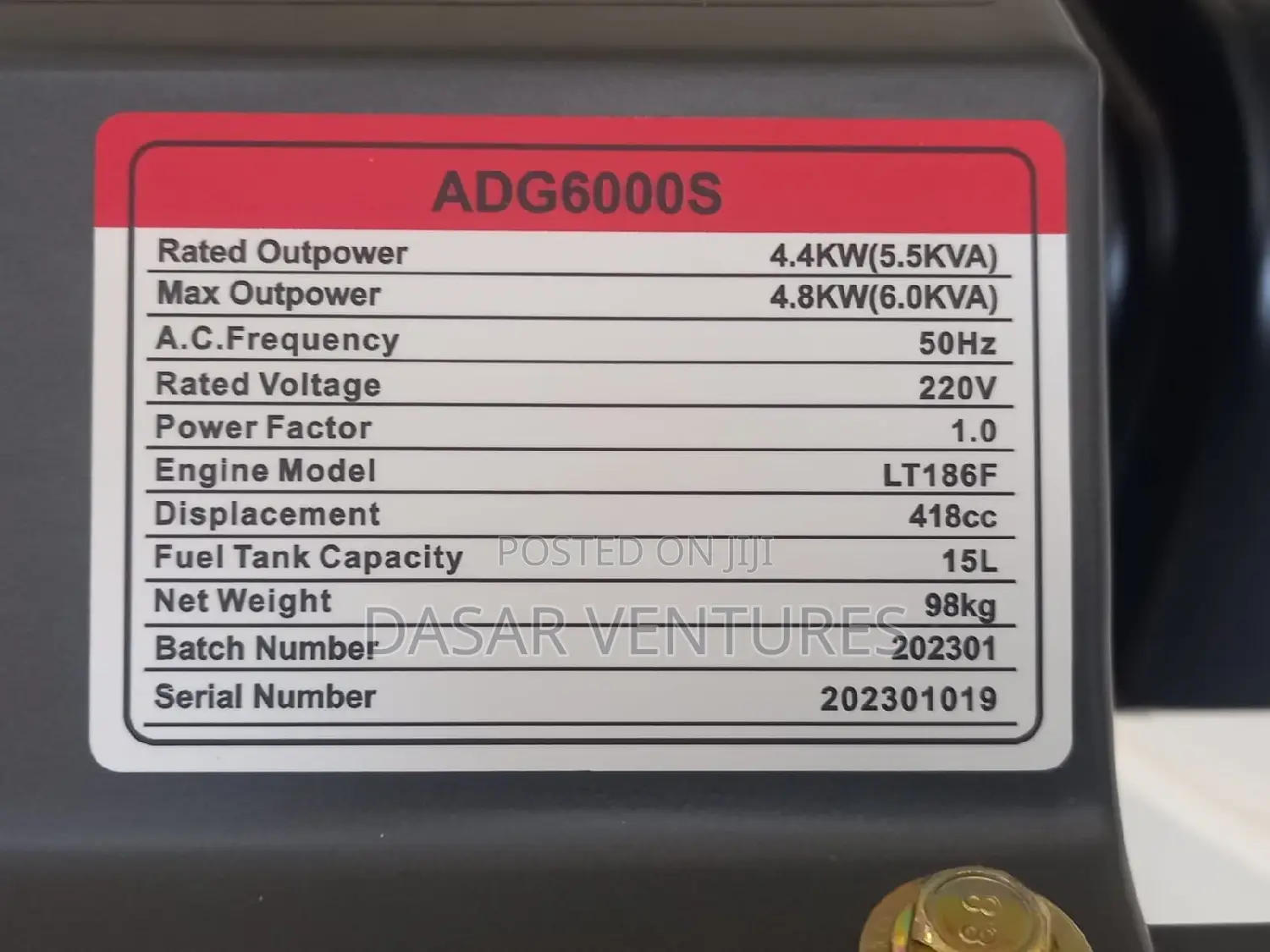 Diesel Power Generator 6kva