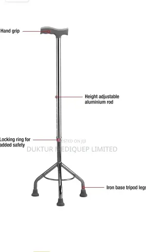Quadi Stick/ Leg Height-adjustable, Quadripod Walking Stick