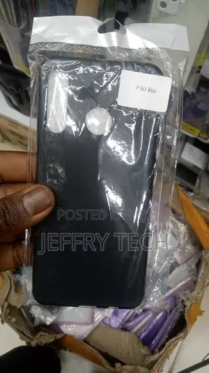 Liquid Silicone Case - Huawei P30 Lite Cover Black