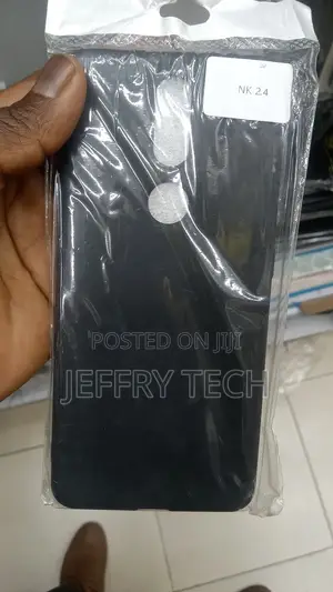 Back Cover for Nokia 2.4 ( Silicone|Black )