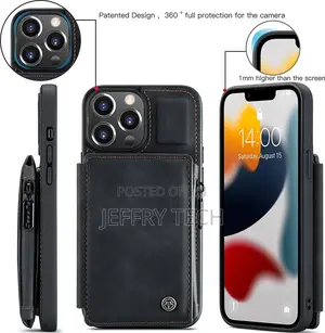 Caseme iPhone 13 Wallet Case Cover, Double Magnetic Clasp Zi