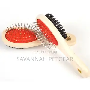 Bamboo Style Pin Bristle Combo Brush for Dogs Cats