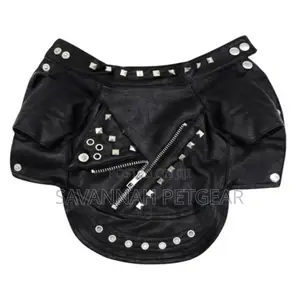 Punk Leather Cat Jacket for Cats Dogs