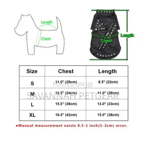 Punk Leather Cat Jacket for Cats Dogs