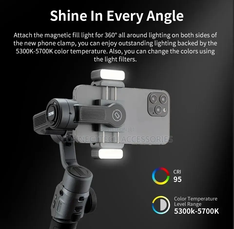 Zhiyun Smooth 5 Combo 3axis Gimble Stabilizer For Smartphone