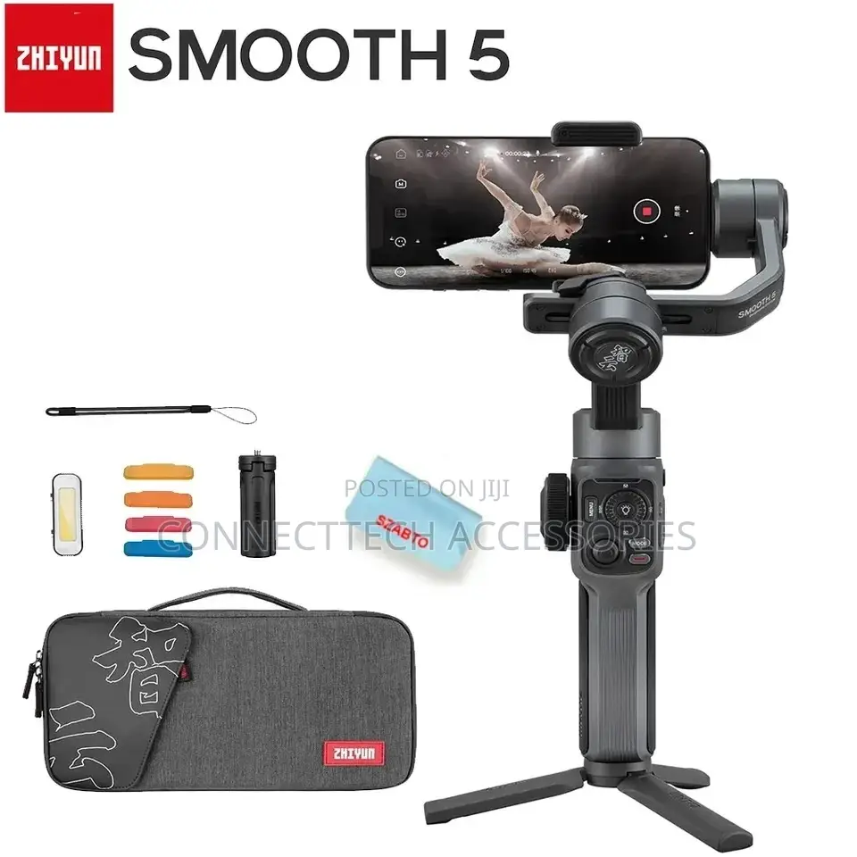 Zhiyun Smooth 5 Combo 3axis Gimble Stabilizer For Smartphone