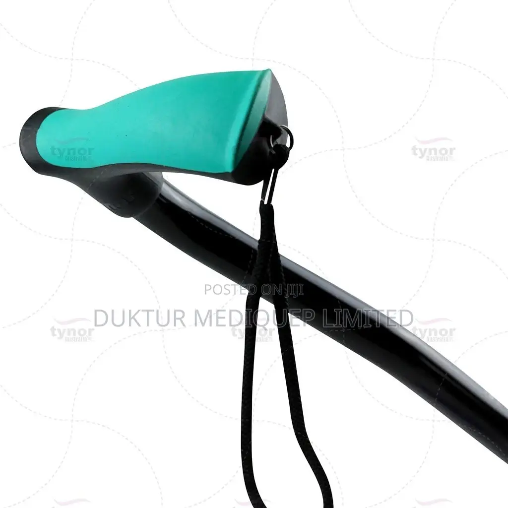 Walking Stick (Soft Top Handle)-L07 Silver/ Black
